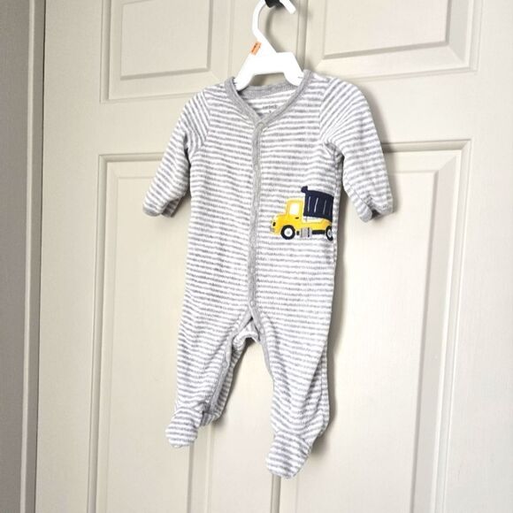 3/$15 Carters Terry Cloth Sleeper Size 3 M - Picture 1 of 4
